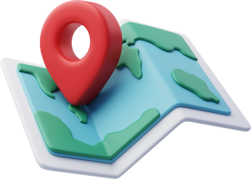 3D Location pin, Time to Travel concept.